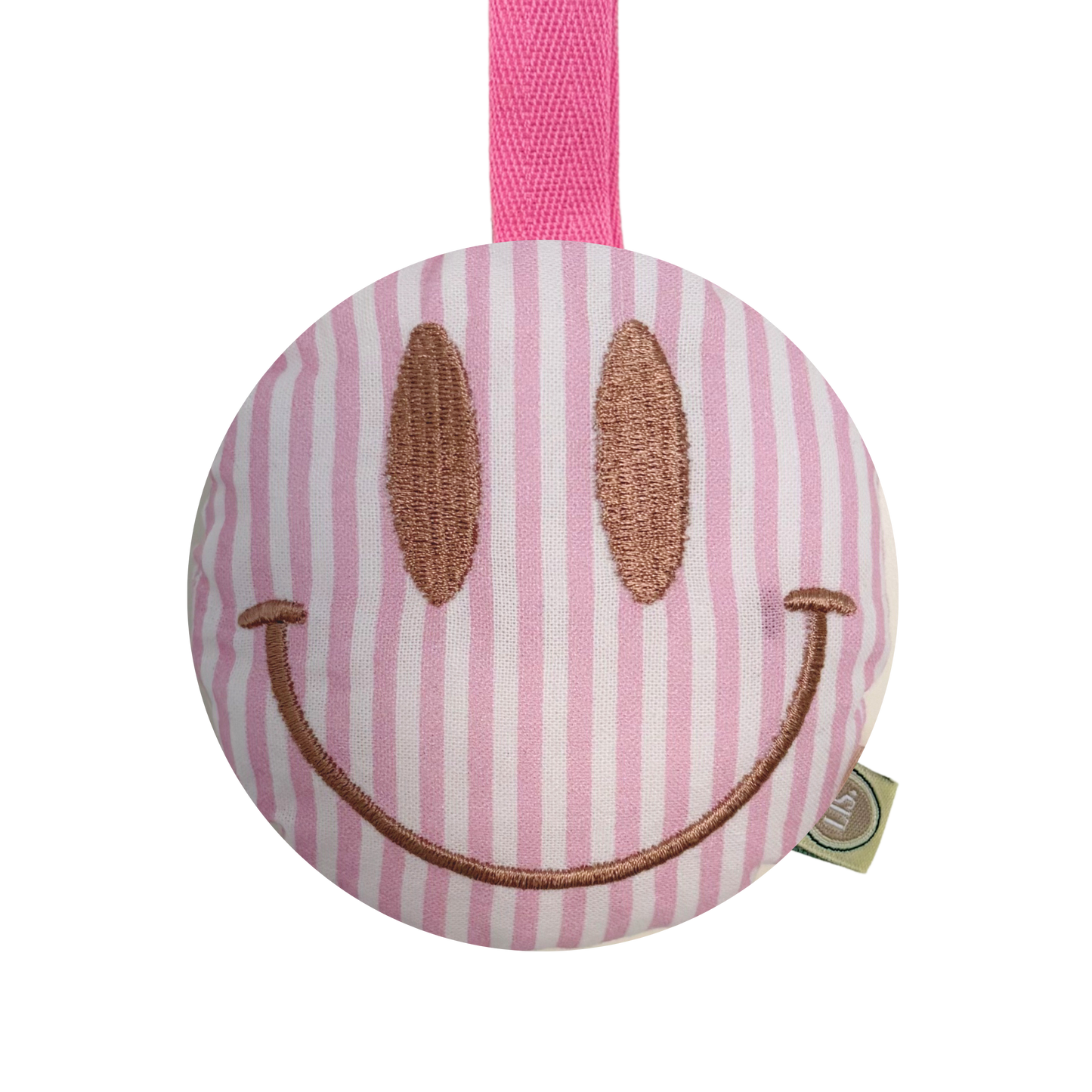 Speenkoord Smiley - Pink Stripe