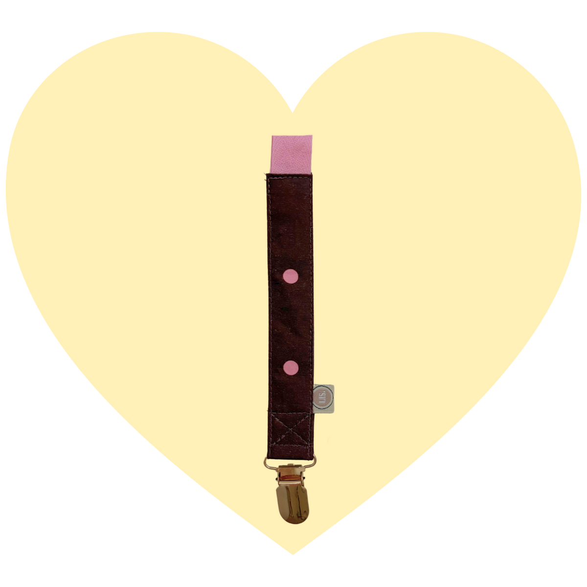 Speenkoord Dot - Chocolate