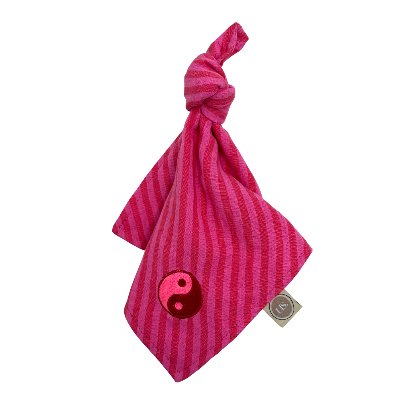Schnullertuch – Fuchsia/Rot