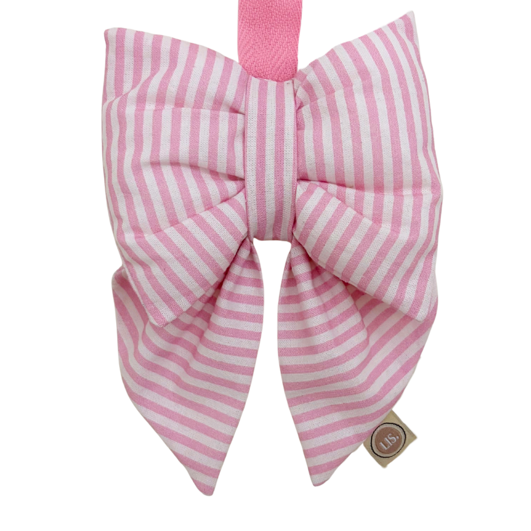 Speendoekje Strik Deluxe - Pink Stripes