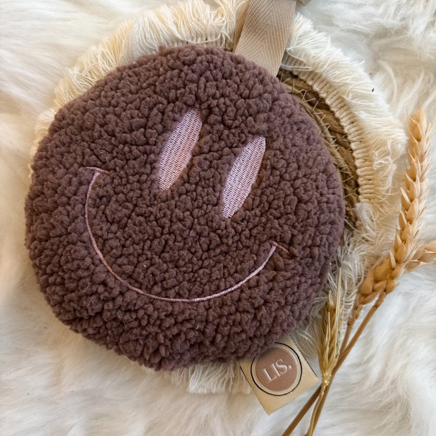 Speenkoord Smiley - Mauve Teddy