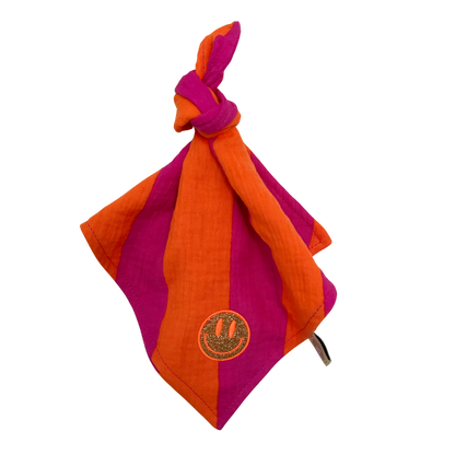 Tutdoekje - Fuchsia/Orange