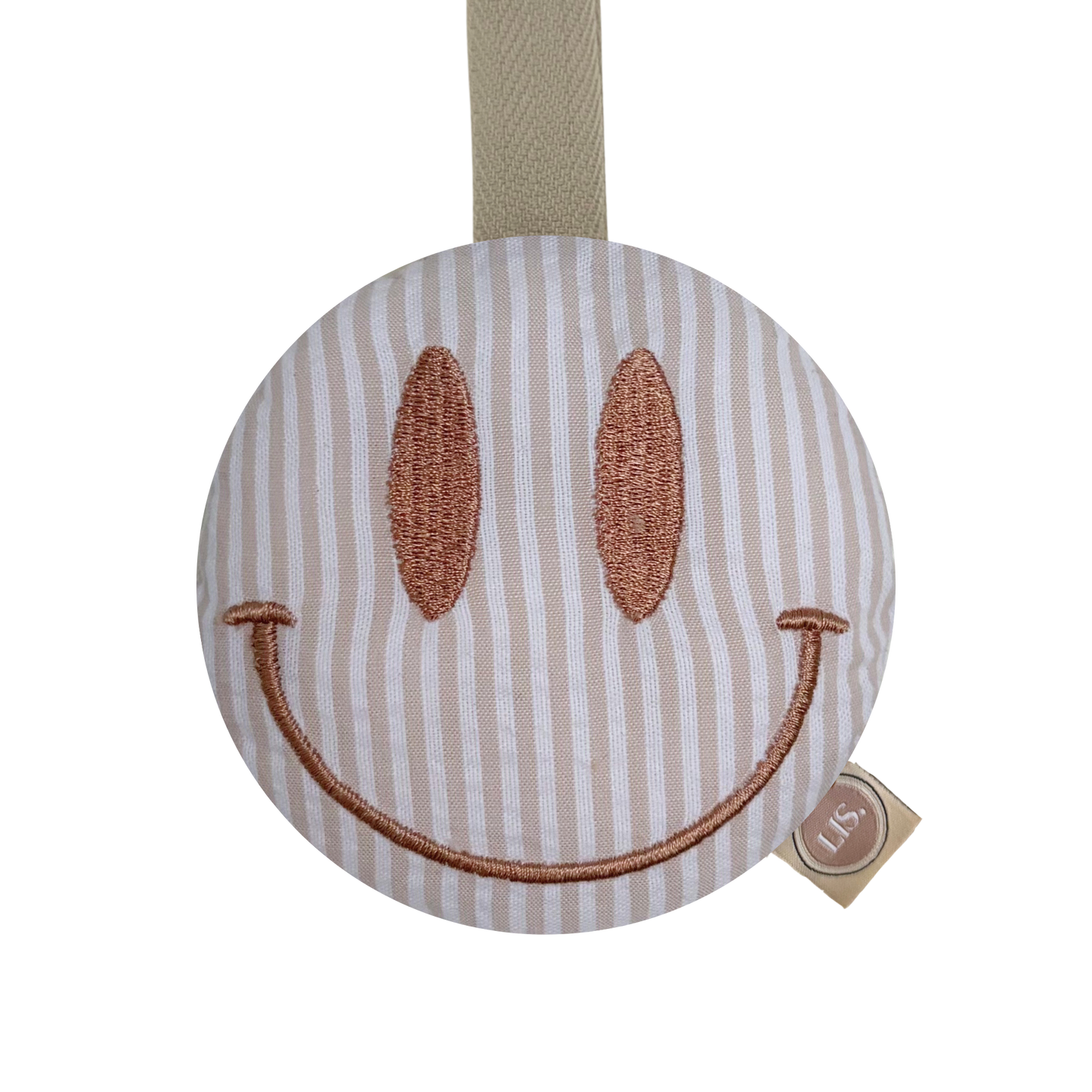 Speenkoord Smiley - Sand Stripe
