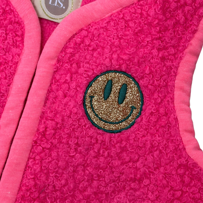 Teddy Gilet - Neon Pink
