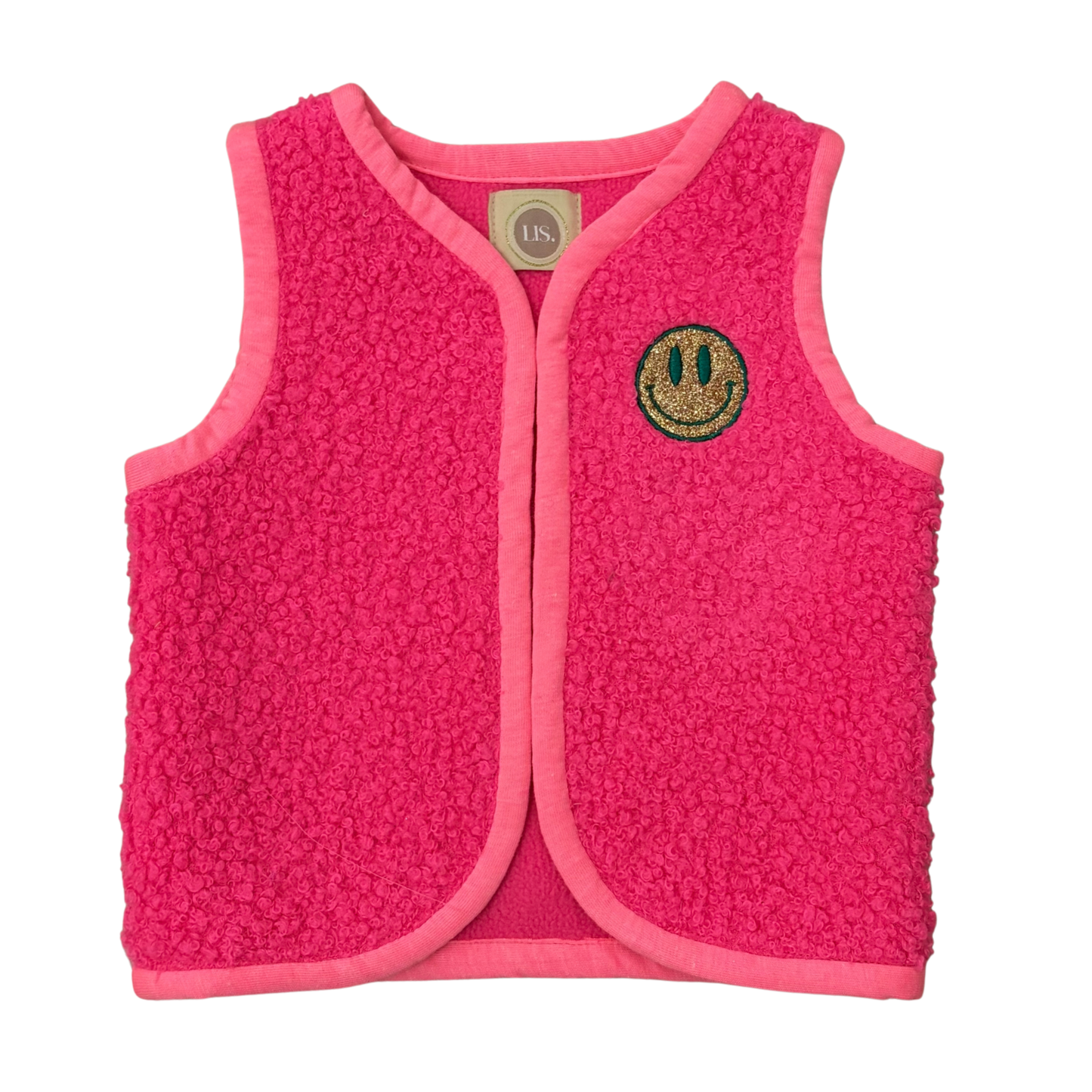 Teddy Gilet - Neon Pink