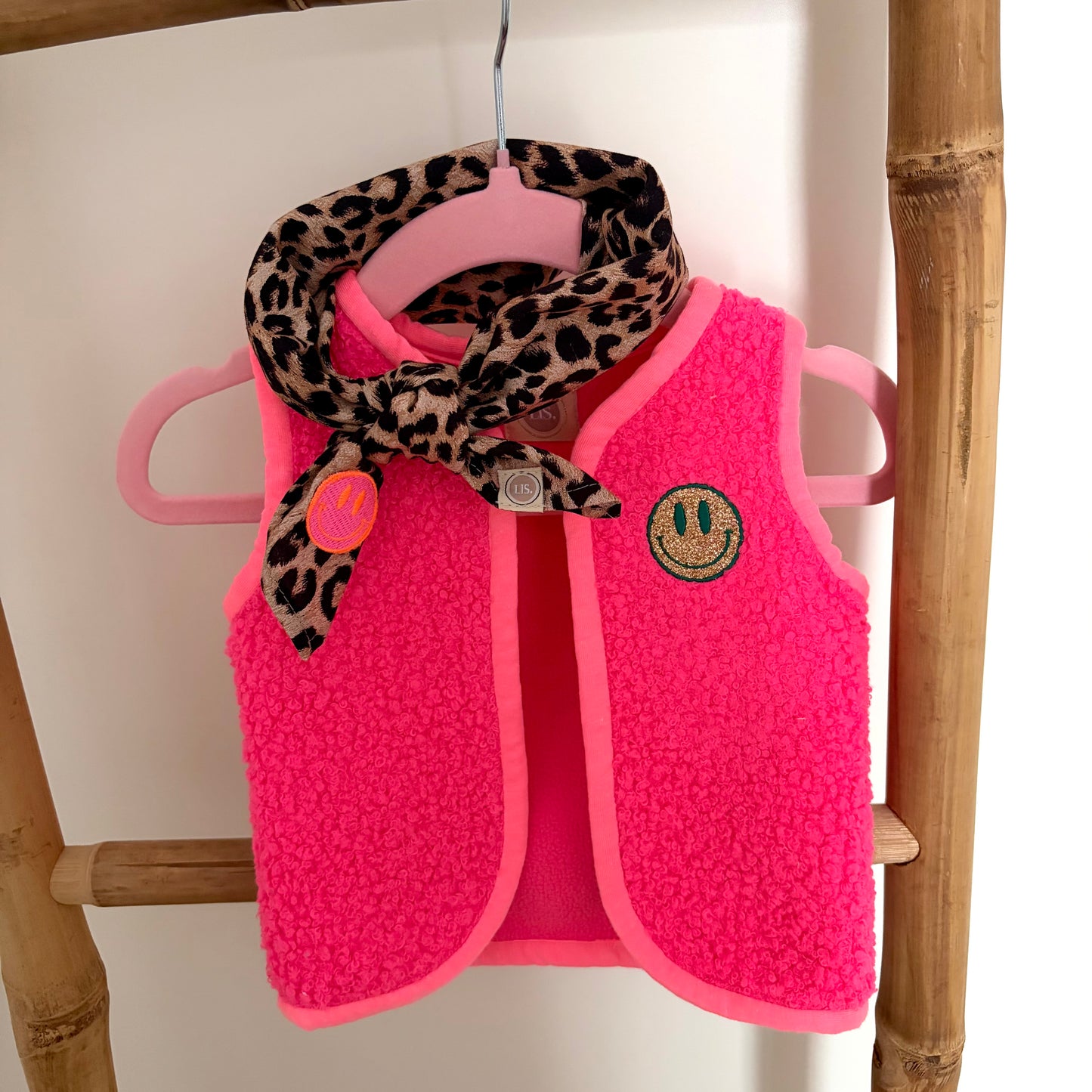 Teddy Gilet - Neon Pink