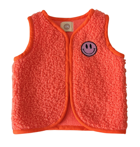 Teddy Gilet - Orange