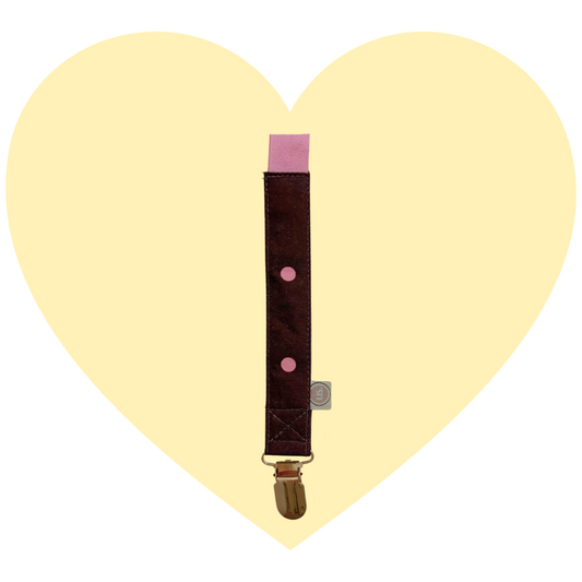 Speenkoord Dot - Chocolate