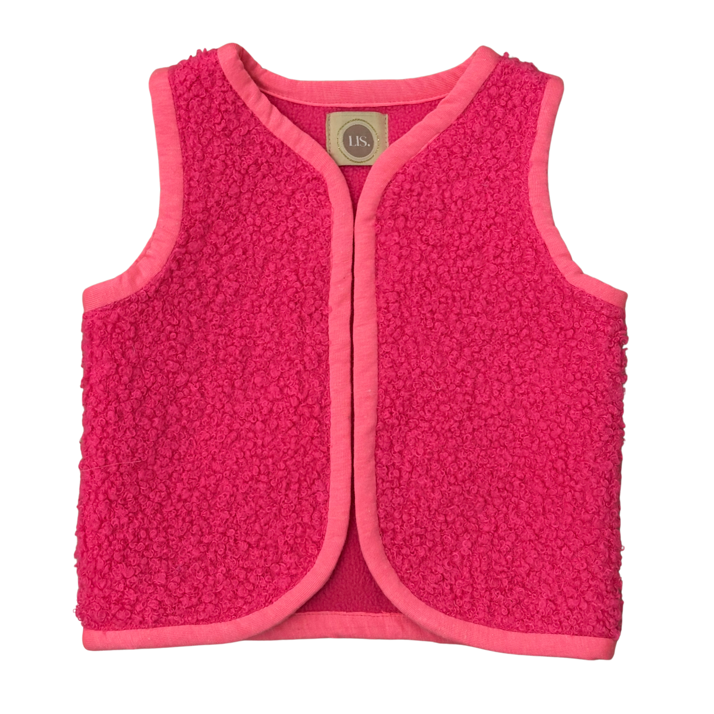 Teddy Gilet - Neon Pink