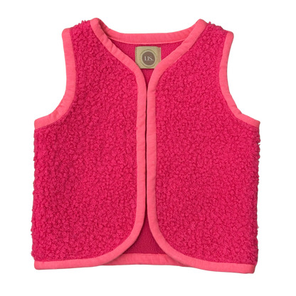 Teddy Gilet - Neon Pink