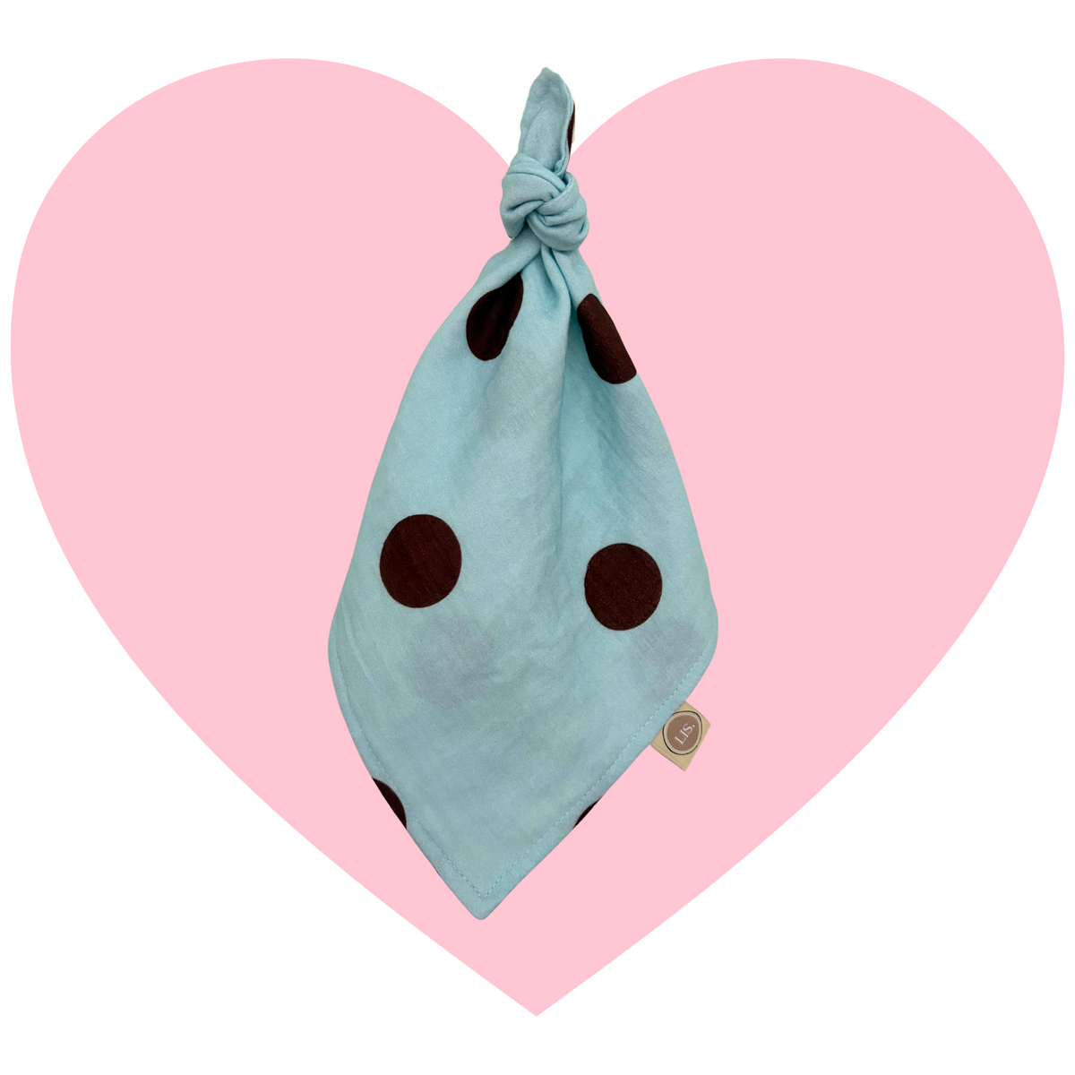 Tutdoekje - Happy Dot - Light Blue