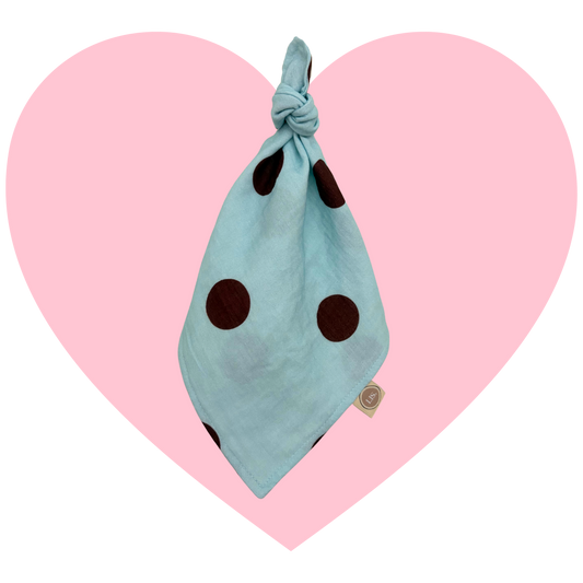 Tutdoekje - Happy Dot - Light Blue