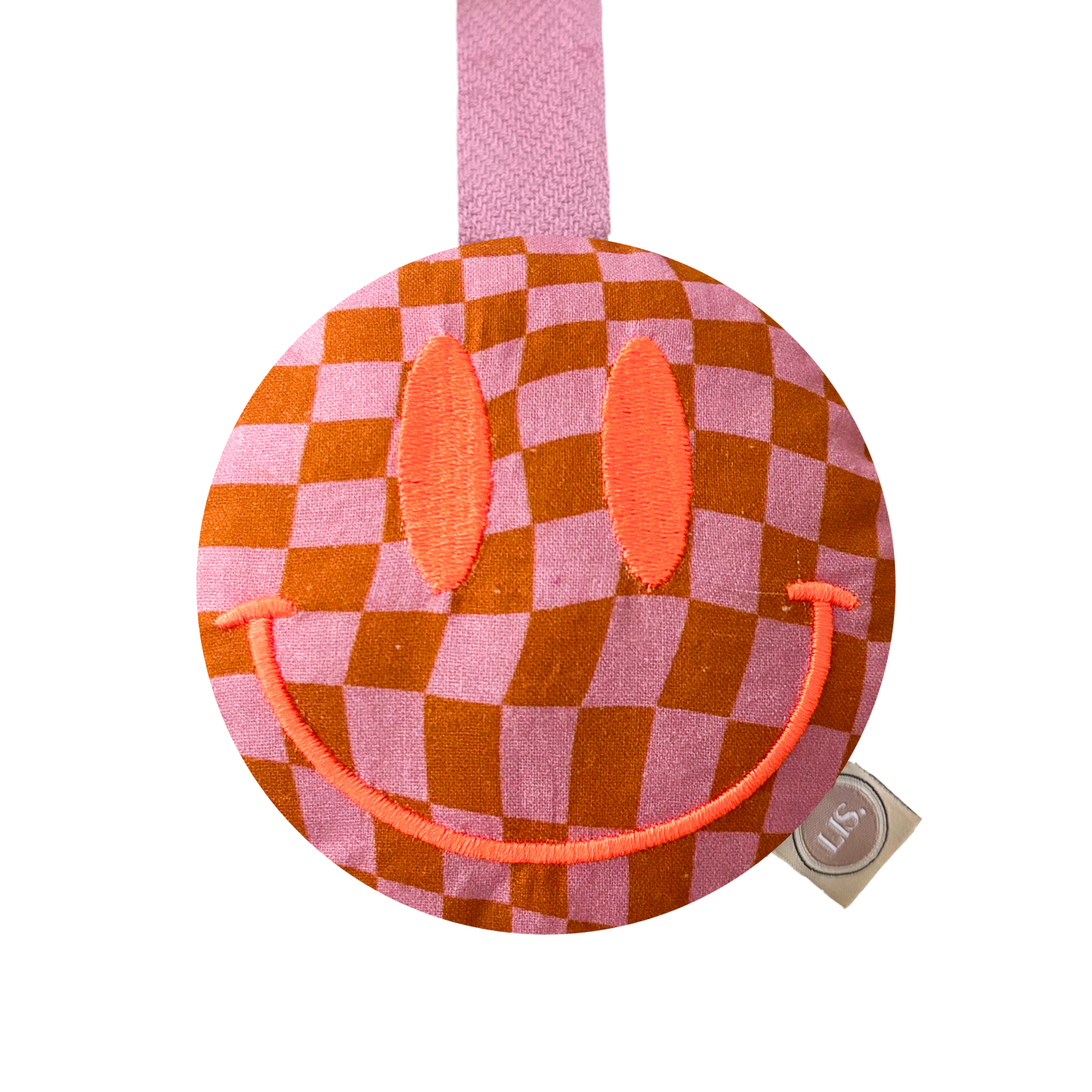 Speenkoord Smiley - Pink/Orange