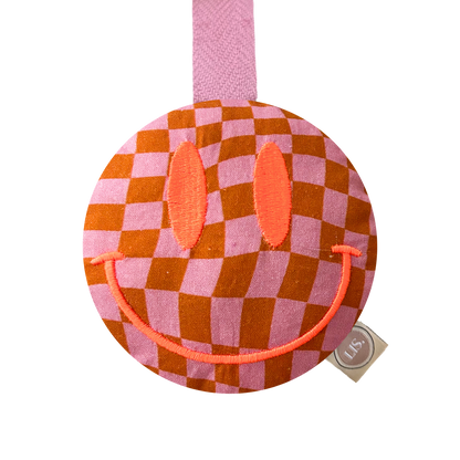 Speenkoord Smiley - Pink/Orange