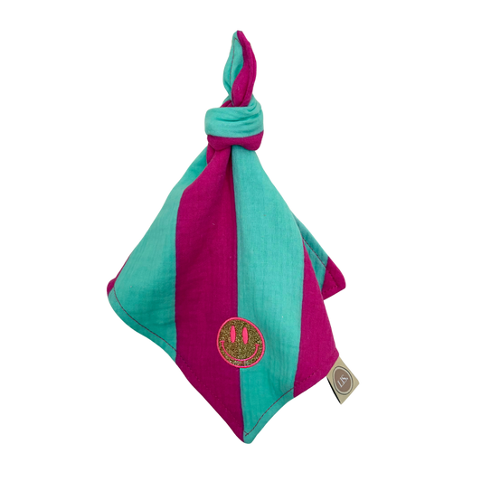 Tutdoekje - Fuchsia/Mint