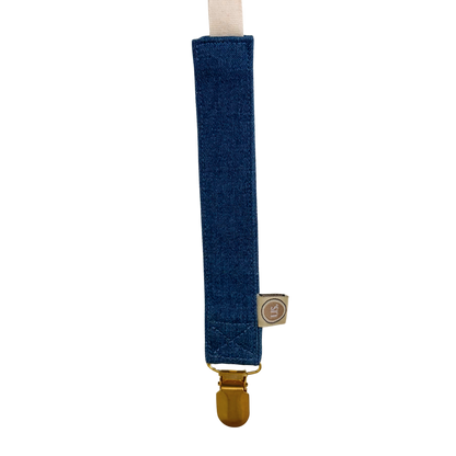 Schnullerschnur Name - Denim II