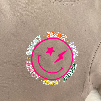 Pullover-Smiley – Neonpink