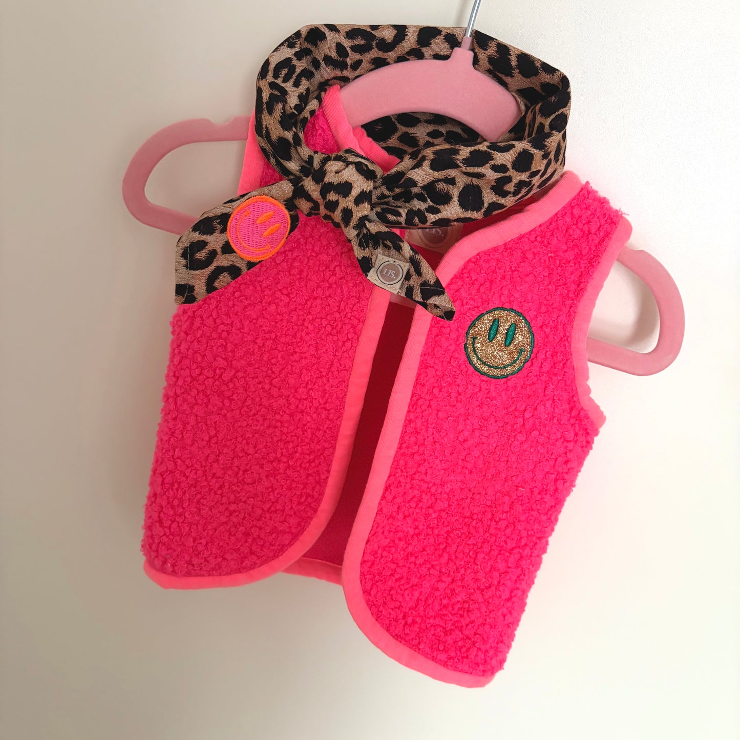 Teddy Gilet - Neon Pink