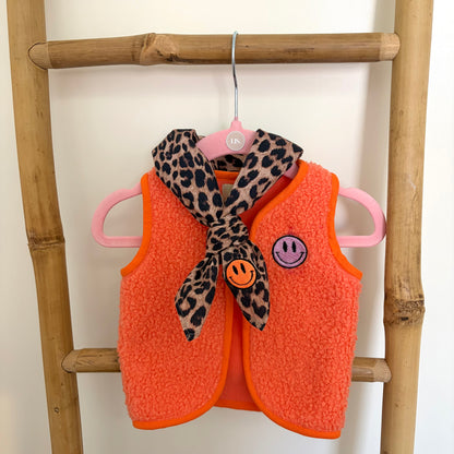 Teddy Gilet - Orange