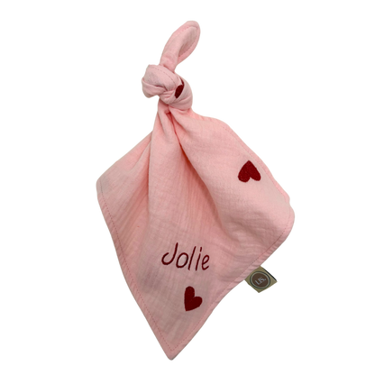 Schnullertuch - Rosa Liebe