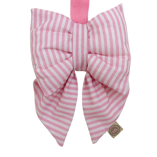 Speendoekje Strik Deluxe - Pink Stripes