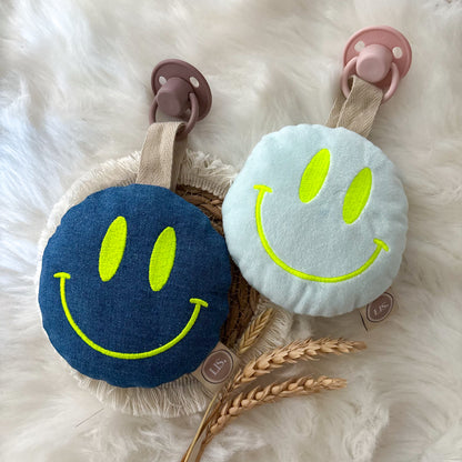 Speenkoord Smiley - Denim