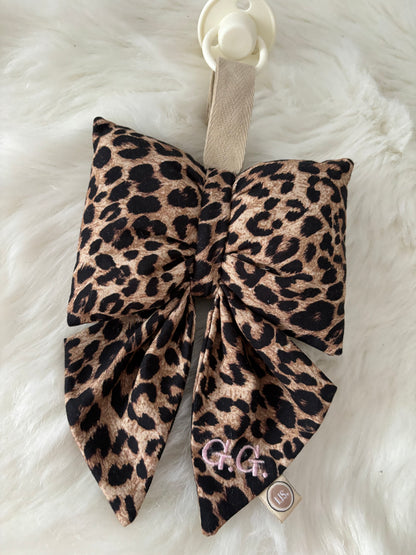 Schnullertuch Bow Deluxe – Leopard