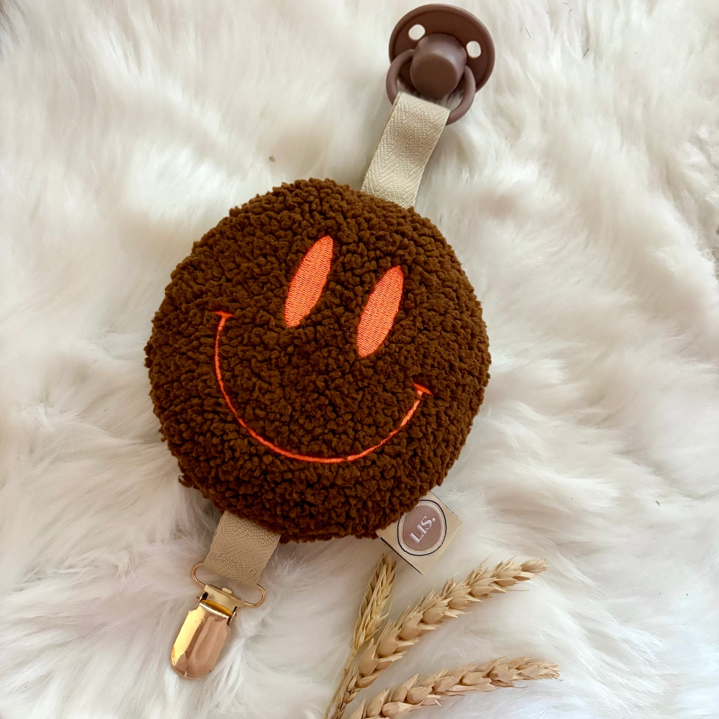 Speenkoord Smiley - Chocolate Teddy