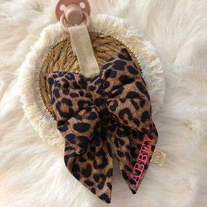 Schnullertuch Bow Deluxe – Leopard