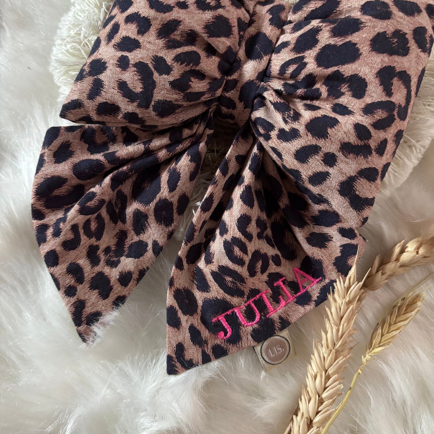 Schnullertuch Bow Deluxe – Leopard