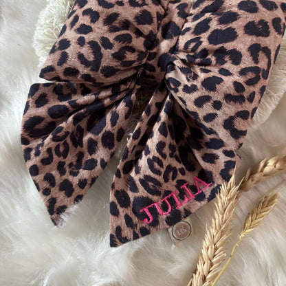 Schnullertuch Bow Deluxe – Leopard