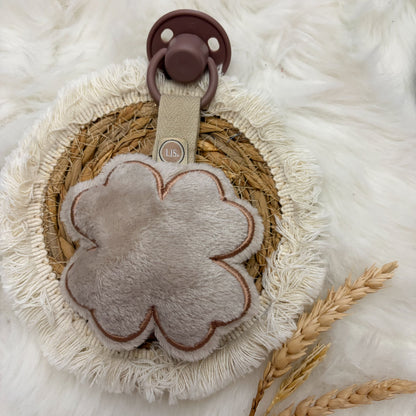 Schnullerclip Lucky One – Beige