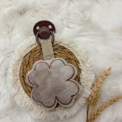 Schnullerclip Lucky One – Beige