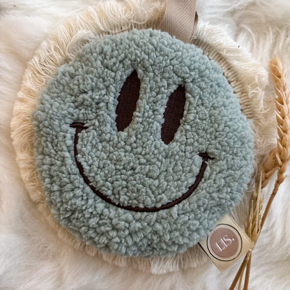 Schnullerclip Smiley - Mint I
