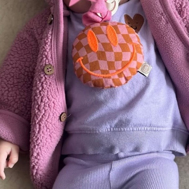 Speenkoord Smiley - Pink/Orange