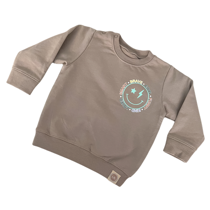 Pullover-Smiley – Mint