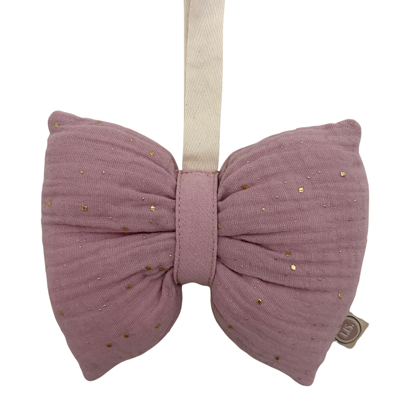 Schnuller-Schleife mit Glitzer – Rosa