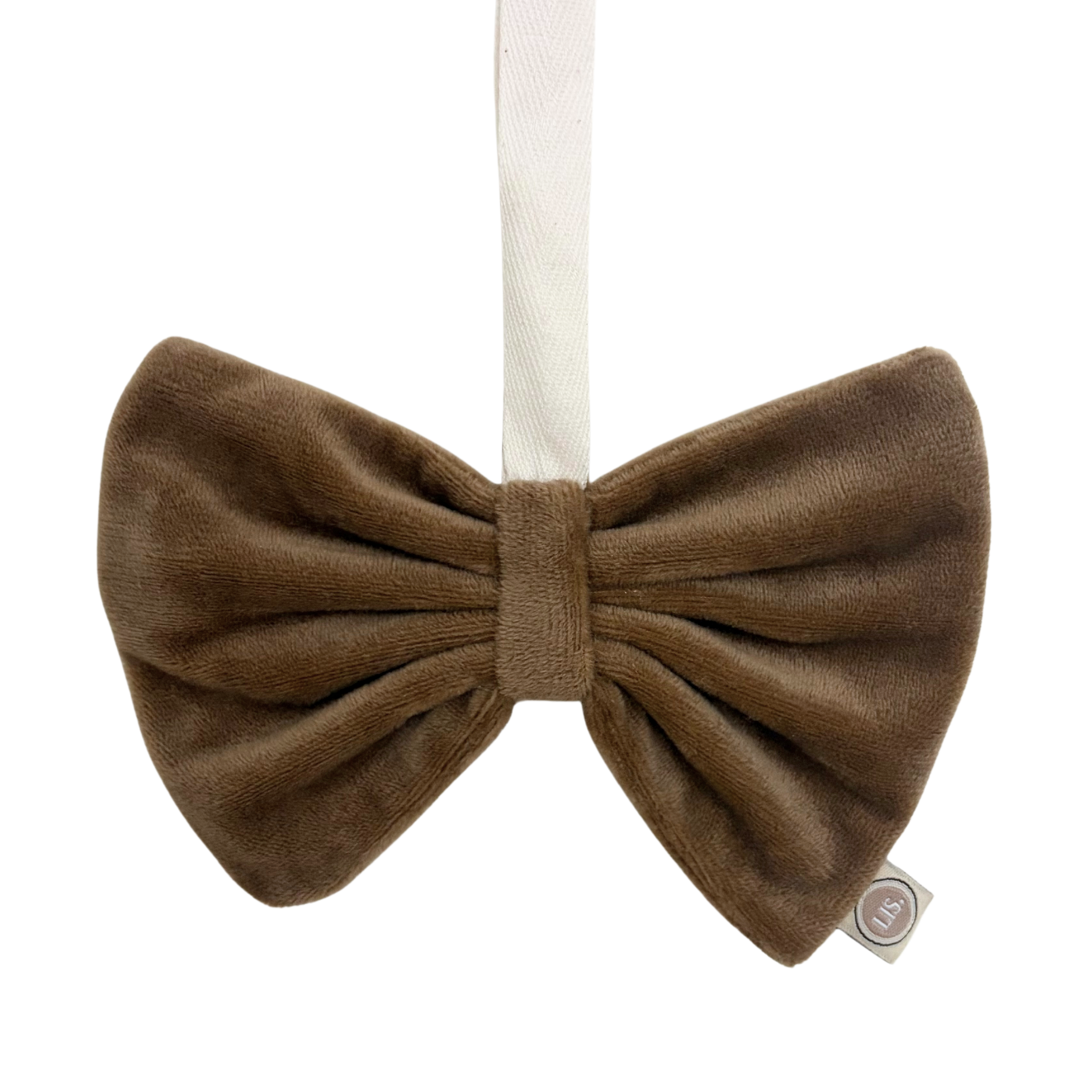 Schnullerschleife aus Stoff – Taupe