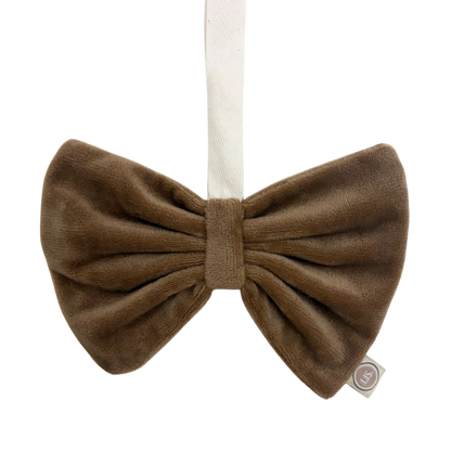 Schnullerschleife aus Stoff – Taupe