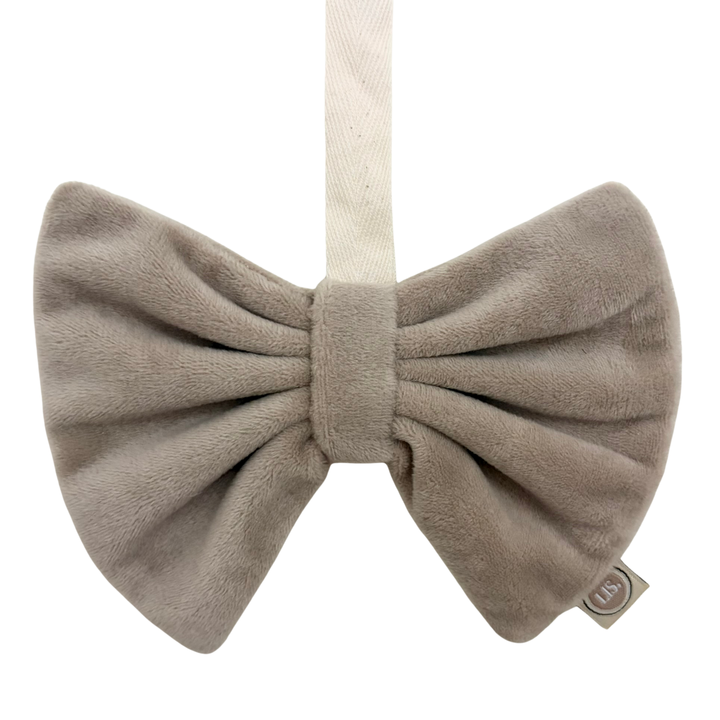 Schnullerschleife aus Stoff – Beige