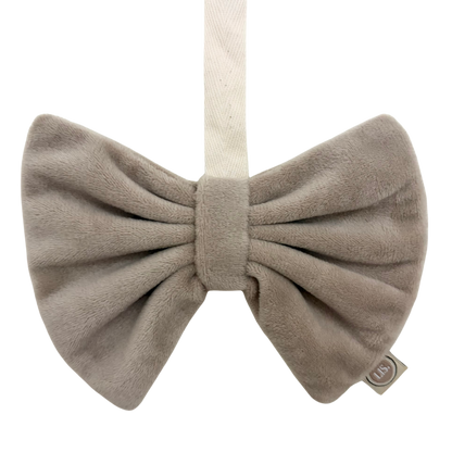 Schnullerschleife aus Stoff – Beige