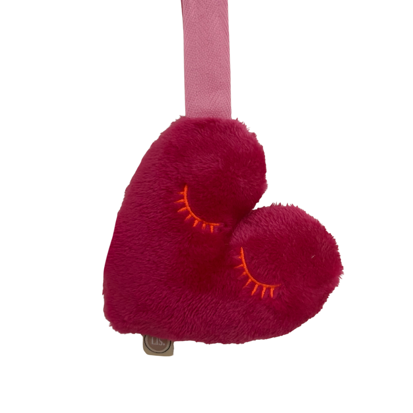 Schnullerclip Herz - Fuchsia