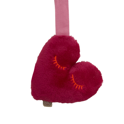 Schnullerclip Herz - Fuchsia