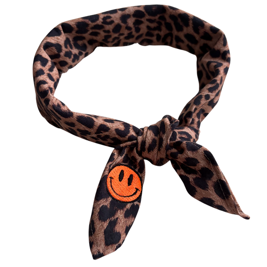 Bandana Leopard Smiley - kids