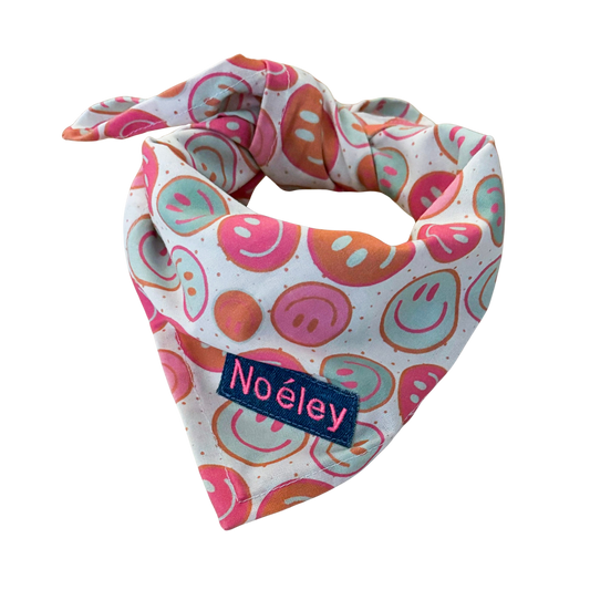 Bandana - Smileys Pink