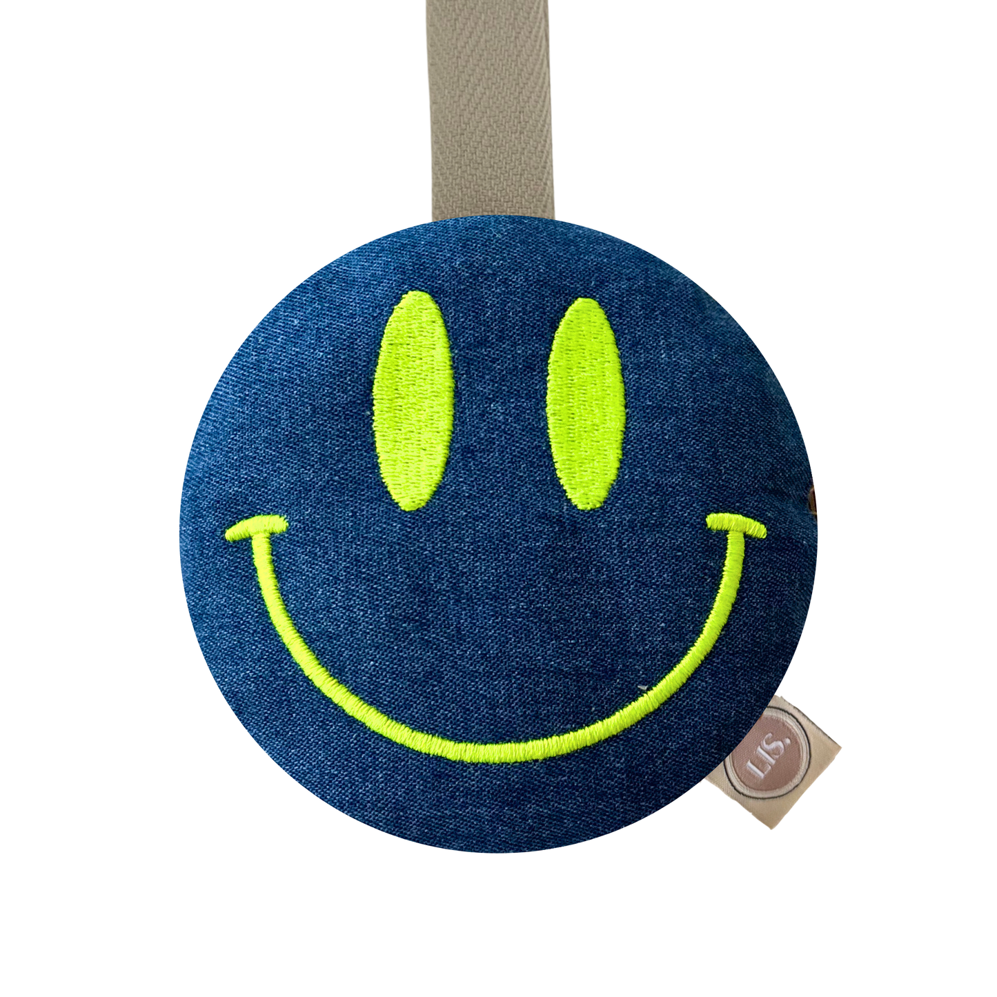 Speenkoord Smiley - Denim