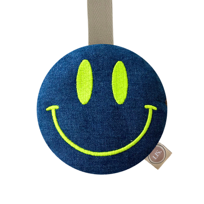 Speenkoord Smiley - Denim