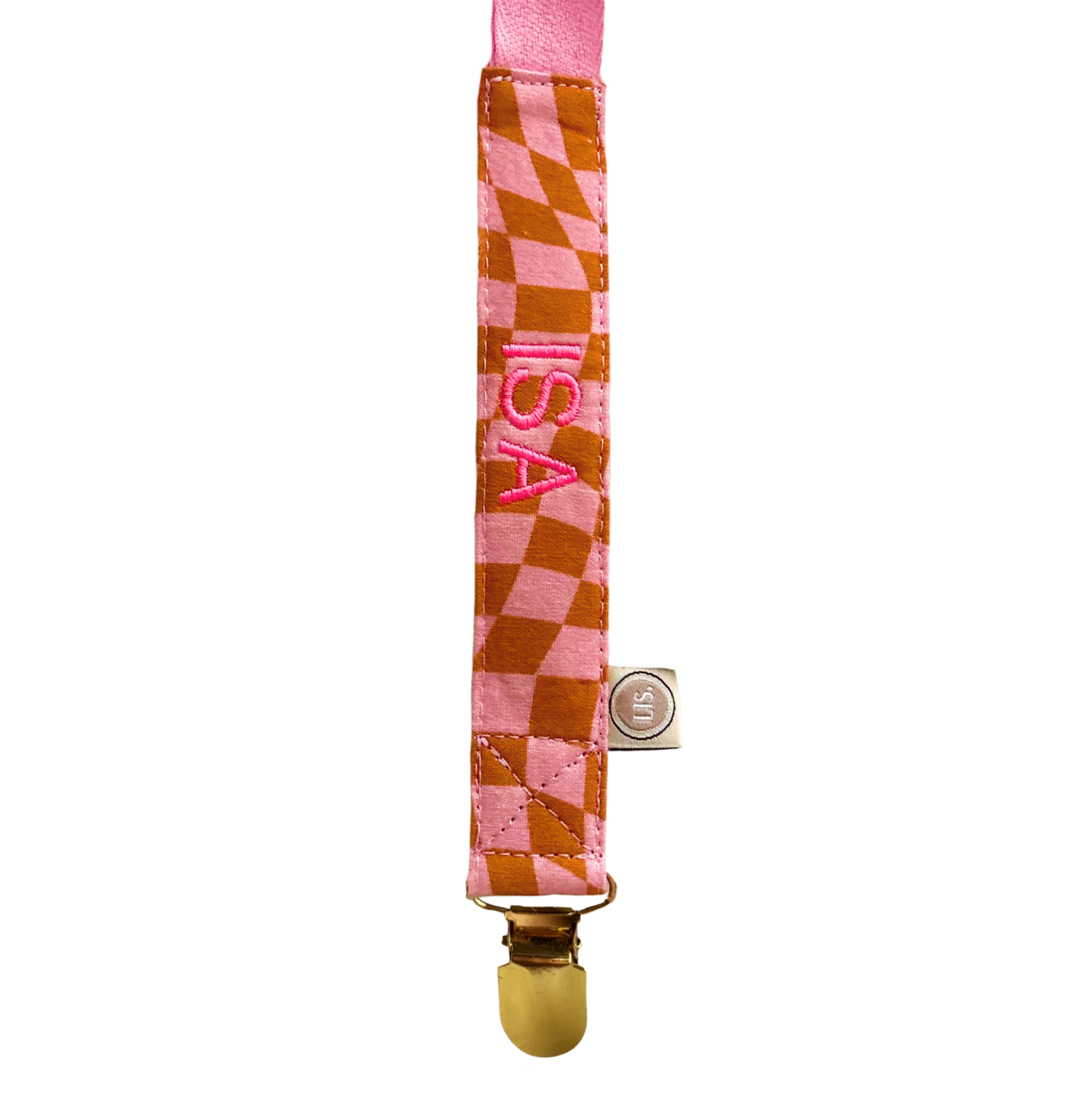 Name des Schnullerkabels – Rosa/Orange