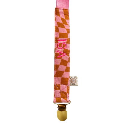 Name des Schnullerkabels – Rosa/Orange