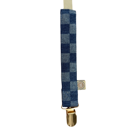 Schnullerschnur Name - Denim III